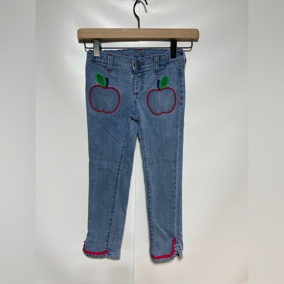Gymboree Apple Jeans Size 6 EUC Apple for the Teacher Vntg - Picture 4 of 12